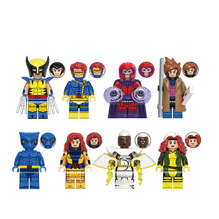 Kit X-Men Lego Compatível c/8