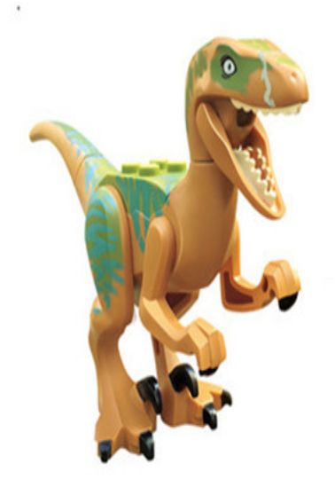 Brinquedo Dinossauro Velociraptor Lego Compatível (12 CM de Comprimento) - Jurassic World