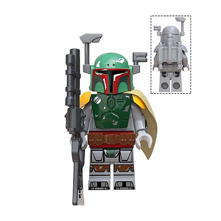 Boneco Boba Fett Star Wars Lego Compatível (Edição Deluxe Mandaloriano)