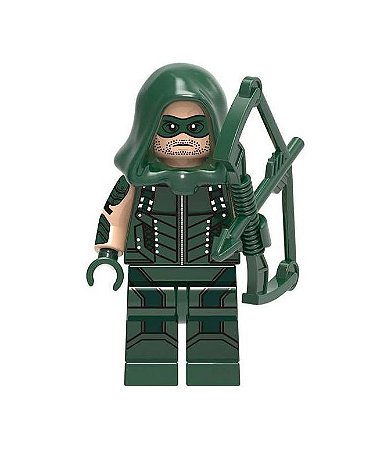 Boneco Arqueiro Verde (Arrow) Lego Compatível - Dc Comics
