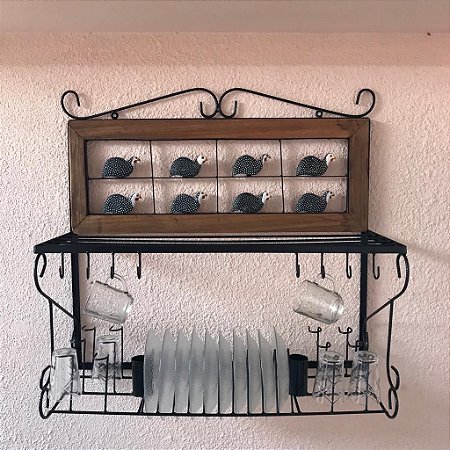 Paneleiro 80 cm Rustico de Parede