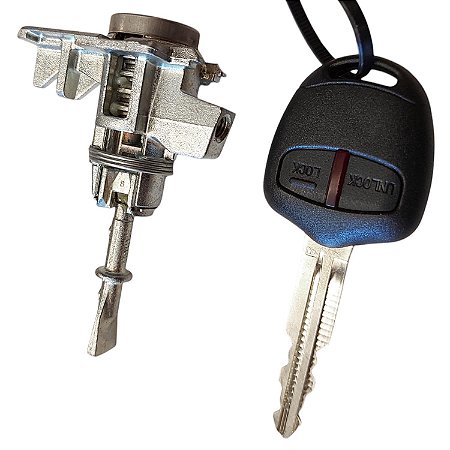 Cilindro chave porta dianteira esquerda L200 Triton Original