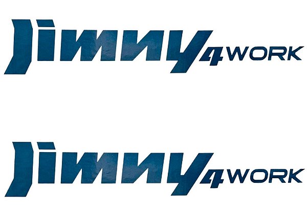 Par Emblema Adesivo letreito Jimny 4Work Grafite - Original