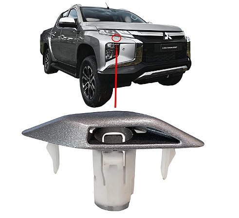 Tampa esguicho farol Prata Litio L200 Triton 22-24 Motorista