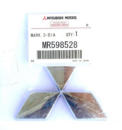 Emblema Adesivo Mitsubishi 3 diamantes Pajero Full, Lancer