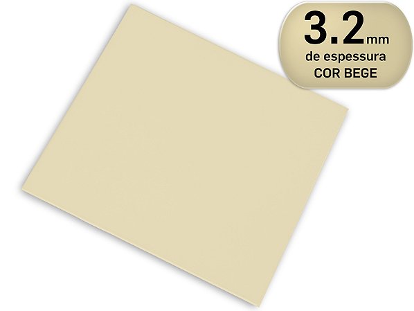 Placa de termoplástico para Órteses - EZEFORM BEGE 46cm X 61cm X 3,2mm