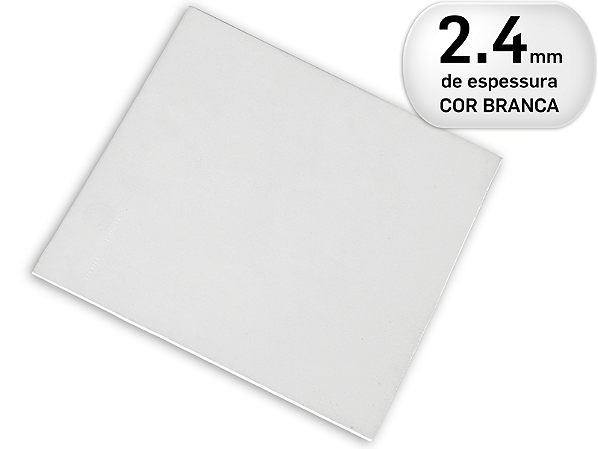 Placa de termoplástico para Órteses - EZEFORM BRANCA 46cm X 61cm X 2,4mm