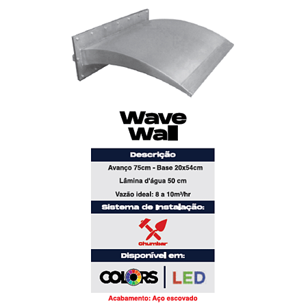 Cascata Para Piscina Seffer Inox Wave - Inox 304