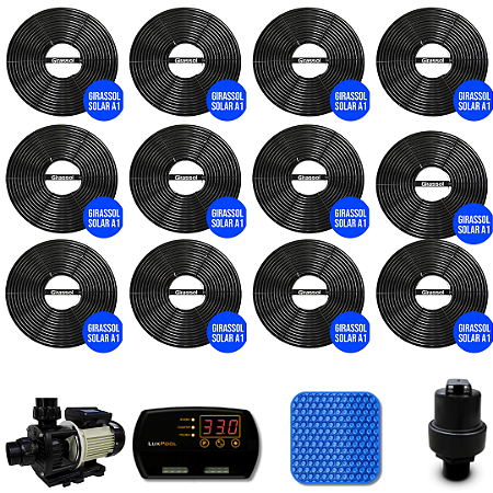Kit Aquecedor Solar Piscina para 48.000 Litros