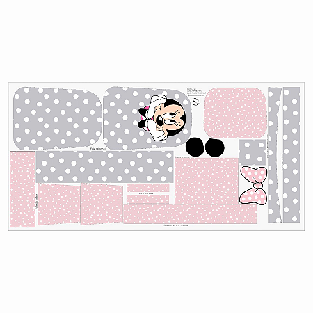 PAINEL MOCHILA MISA MINNEI 3D ROSA 0.6 - 1