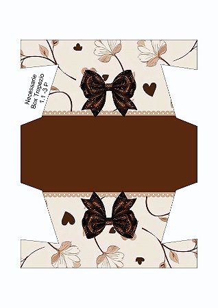 PAINEL NECESSARIE BOX TRAPEZIO 1.1 - 3 MARROM