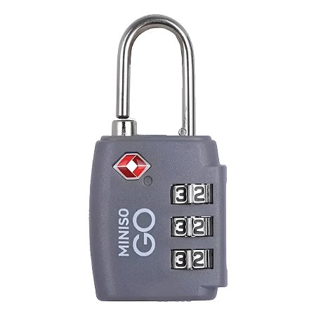 CADEADO SÉRIE MINISO GO CINZA ESCURO