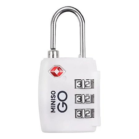 Cadeado Para Mala De Viagem Miniso Segurança Compacto BEGE