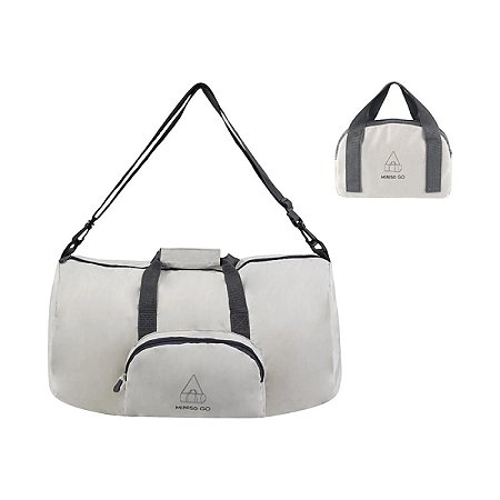 BOLSA DE VIAGEM DOBRÁVEL - SÉRIE MINISO GO (BEGE)