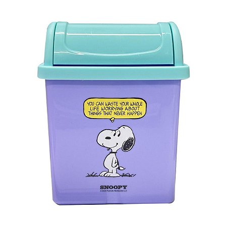 LIXEIRA DE MESA COLEÇÃO SNOOPY COLORFUL VINTAGE MINISO