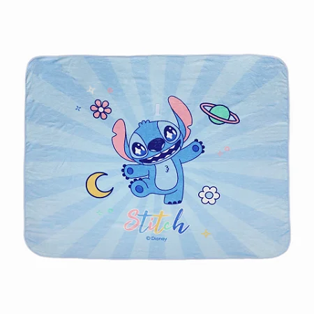 Cobertor Naninha Infantil Disney 127x152 Cm Miniso Stitch