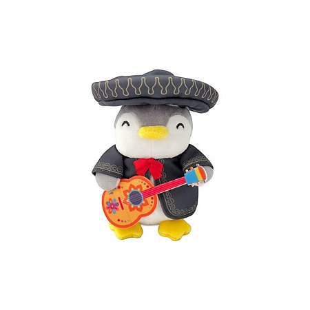 PELUCIA PINGUIM EXPLORANDO O MUNDO MEXICANO MINISO