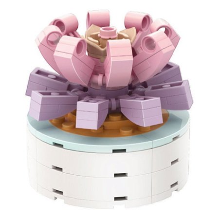BLOCOS DE MONTAR DE PLANTAS SUCULENTAS FLORES MINISO