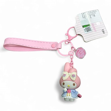 Chaveiro My Melody Rose Earl Sanrio Original Miniso Fofura
