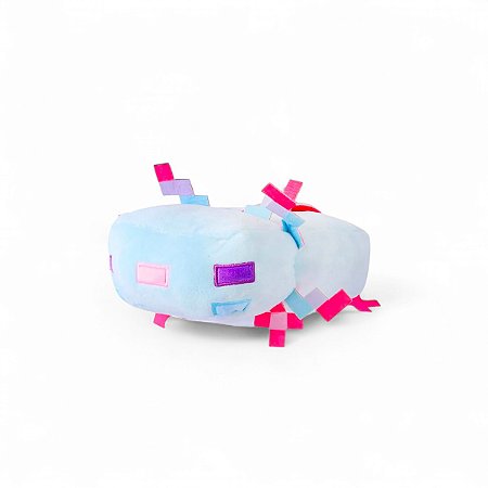 Pelúcia Minecraft Axolotl Rosa Original Miniso Fofinha
