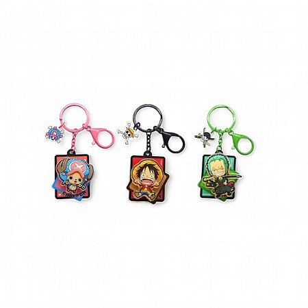 Chaveiro Acrílico Giratório One Piece Miniso Coleção