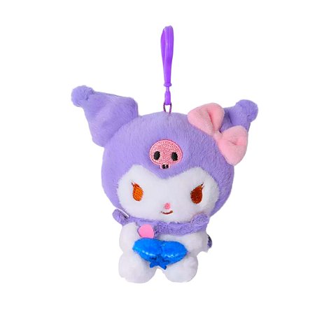 Chaveiro De Pelúcia Kuromi Fofa Sanrio Original Miniso