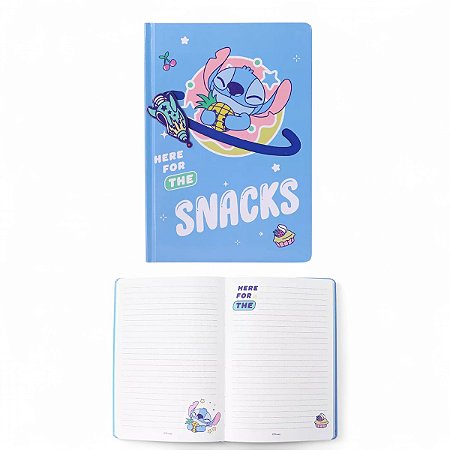 Caderno Stitch Disney Capa Dura 80 Folhas A5 Miniso