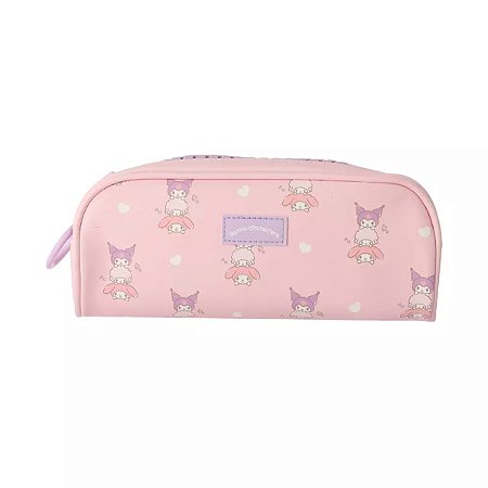 Estojo Escolar Grande Kuromi My Melody Sanrio Miniso