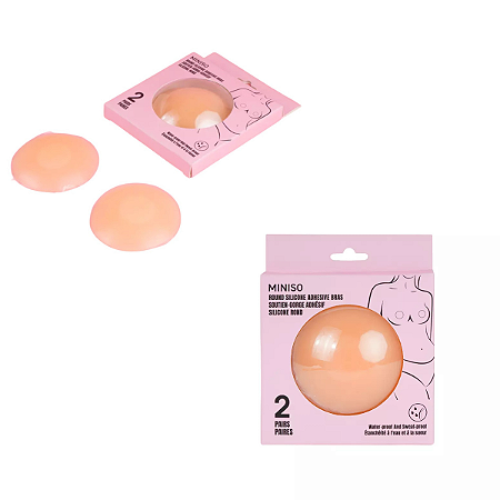 Protetor de Seios Adesivo Silicone Reutilizável Miniso