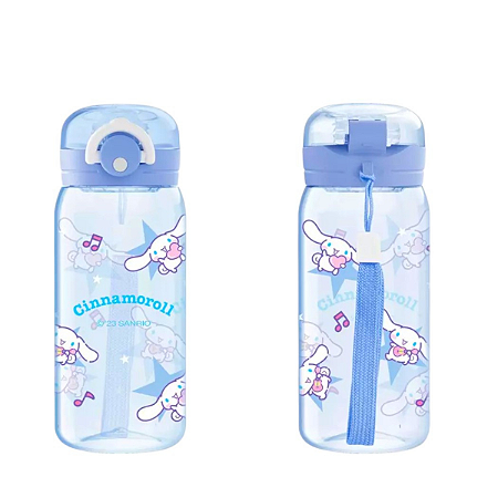 Garrafa Cinnamoroll com infusor e Alça Sanrio Miniso