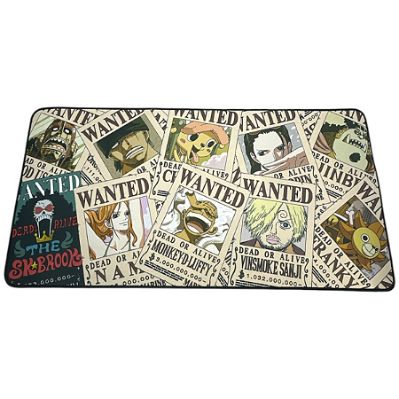 MOUSE PAD GAMER GP60 EXTRA GRANDE MODELO ONE PIECE WANTED