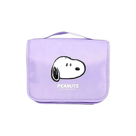 NECESSAIRE DE TOALETE MODELO SNOOPY LILÁS MINISO