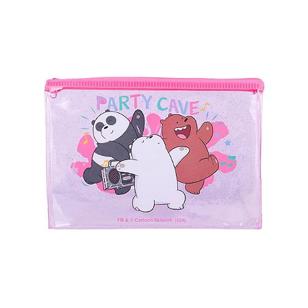 ESTOJO RETANGULAR URSO SEM CURSO PARTY CAVE MINISO 20X14,5CM