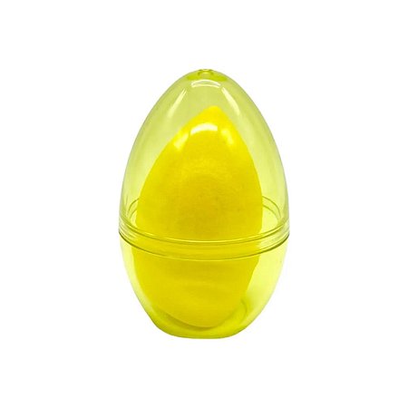 ESPONJA DE MAQUIAGEM COM ESTOJO DE VIAGEM AMARELO MINISO