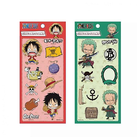 ADESIVOS TRANSPARENTES COLEÇÃO ONE PIECE MINISO .
