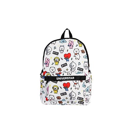 Mochila Escolar Personagens BT21 BTS k-pop Original Miniso