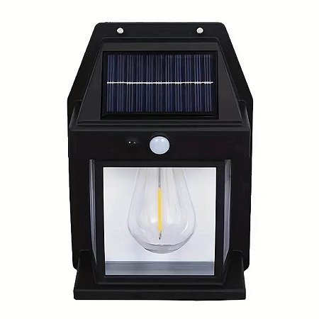 LUMINÁRIA DE PAREDE LED RECARREGAMENTO SOLAR