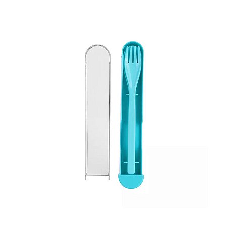CONJUNTO DE TALHERES DE PLÁSTICO COM ESTOJO