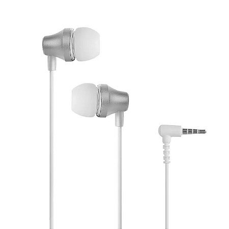 FONE DE OUVIDO MODELO AURICULAR EM CAPSULA .BRANCO
