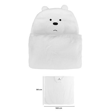 COBERTOR INFANTIL URSO SEM CURSO POLAR