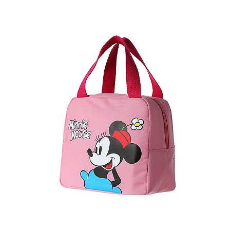 Lancheira Minnie Disney Rosa Original Miniso Bolsa Térmica