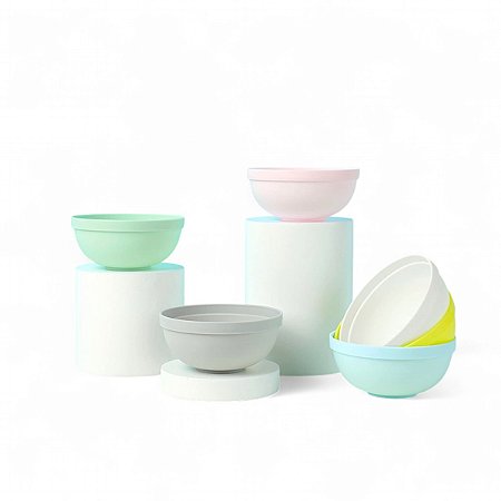 Kit 6 Tigelas Coloridas Ecológicas Cozinha Miniso