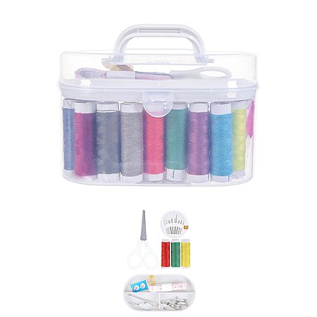 Maleta De Costura Miniso Kit Prático Compacto 18 Peças