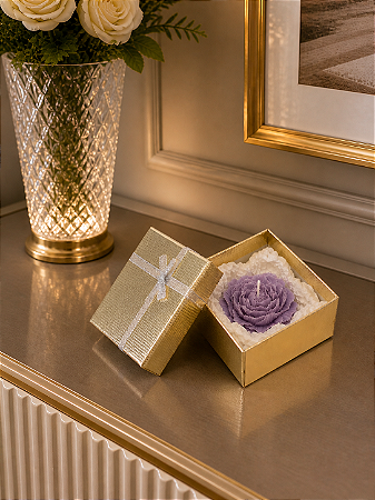 Vela Artesanal Flor Decorativa Premium – Elegância e Sofisticação para Seu Ambiente