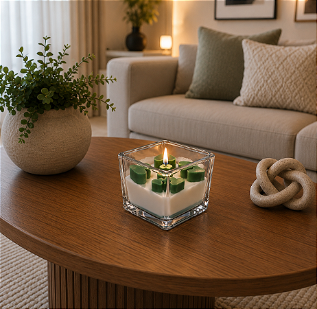Vela Aromática Decorativa com Corações