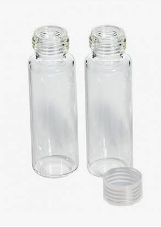 VIAL HEADSPACE 20ML TRANSPARENTE BOCA DE ROSCA 20MM, FUNDO CHATO PCT/100