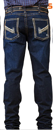Calça masculina Docks Elastano - COD 4543 bordada