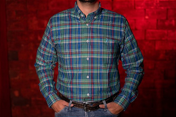 CAMISA MASC XADREZ M/L OXFORD AUSTIN