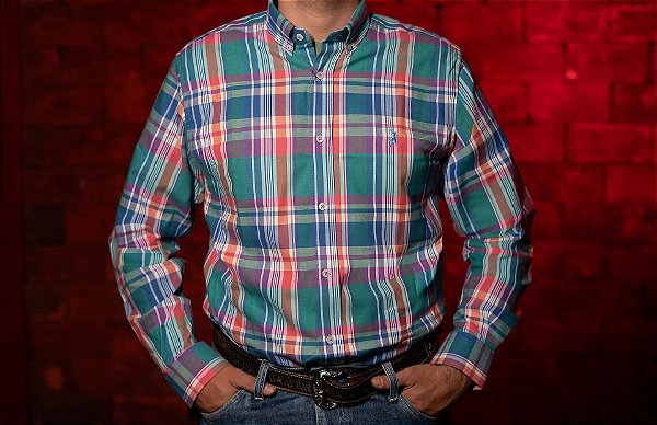 CAMISA MASC XADREZ M/L OXFORD AUSTIN