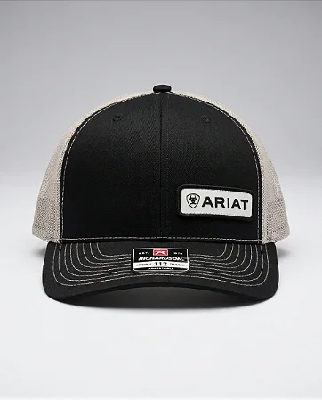 Bone Ariat preto redinha branca